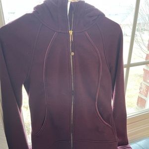Lululemon Plush Scuba - maroon/purple - size 4